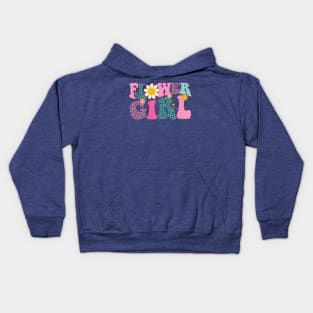 Groovy Flower Girl A Bridesmaid Proposal Flower Girl Toddler Kids Hoodie